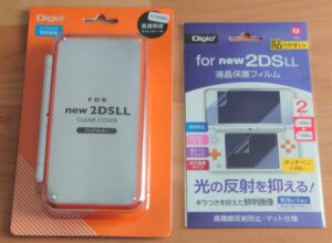 2DSLL用のカバーと液晶保護フィルム