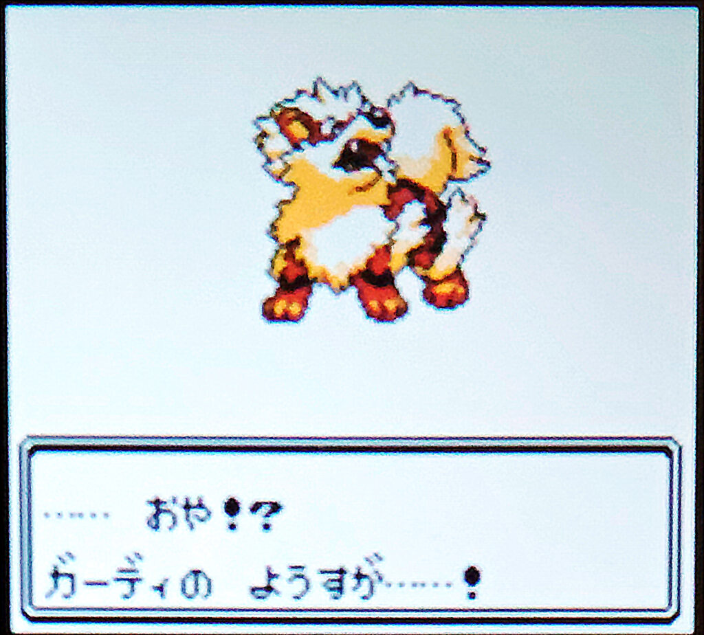 ポケモンクリスタル ほのおのいしで進化