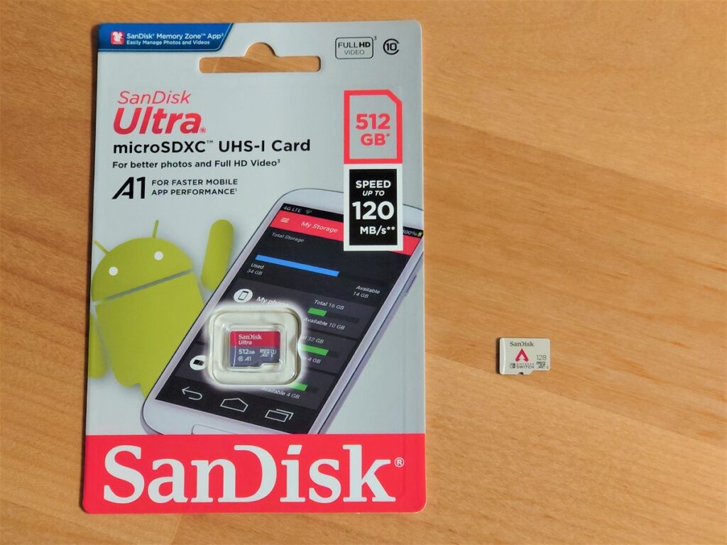 ニンテンドースイッチメモリーカードの交換（128GBから512GBへ）