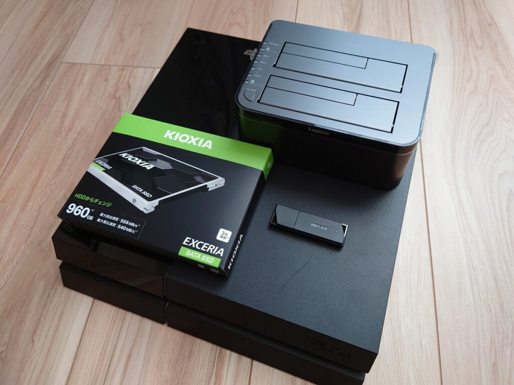 PS4内臓ディスクHDDからSSDへ交換